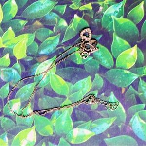 Heart lock and key necklace